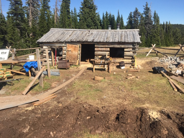 Penn's Cabin under construction