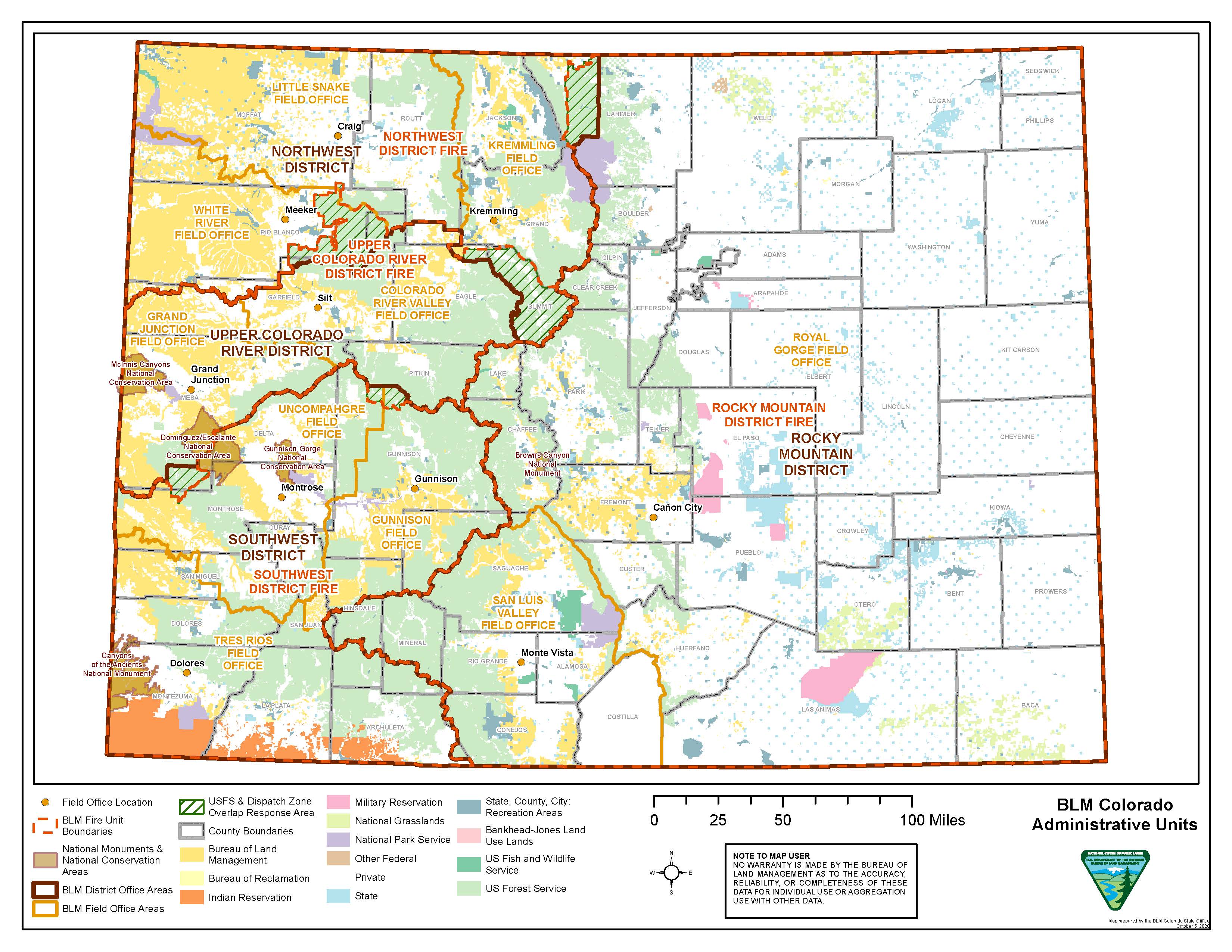 map of colorado with district boundaries