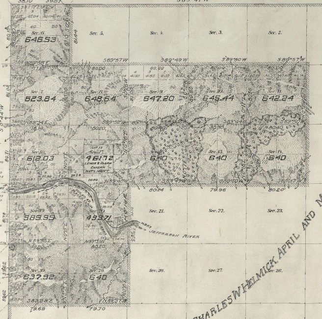 Montana survey plat.