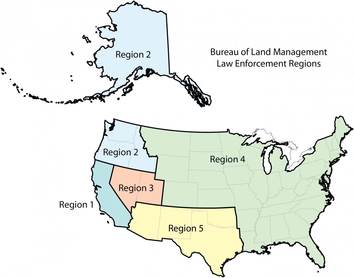 Map of law enforcement regions