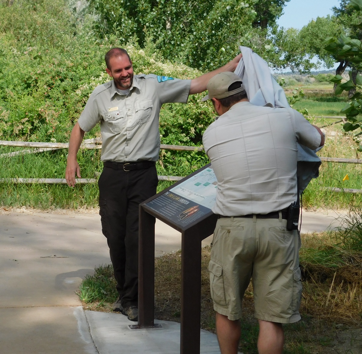 Signature Day at PPNM new Interpretive Sign