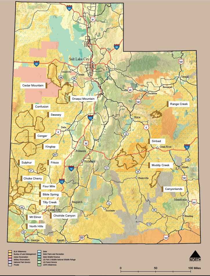 Wild Horse and Burro HMA map