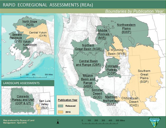 Screenshot of REA interactive map, BLM photo