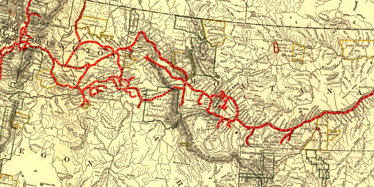 Northern Pacific Railroad Map