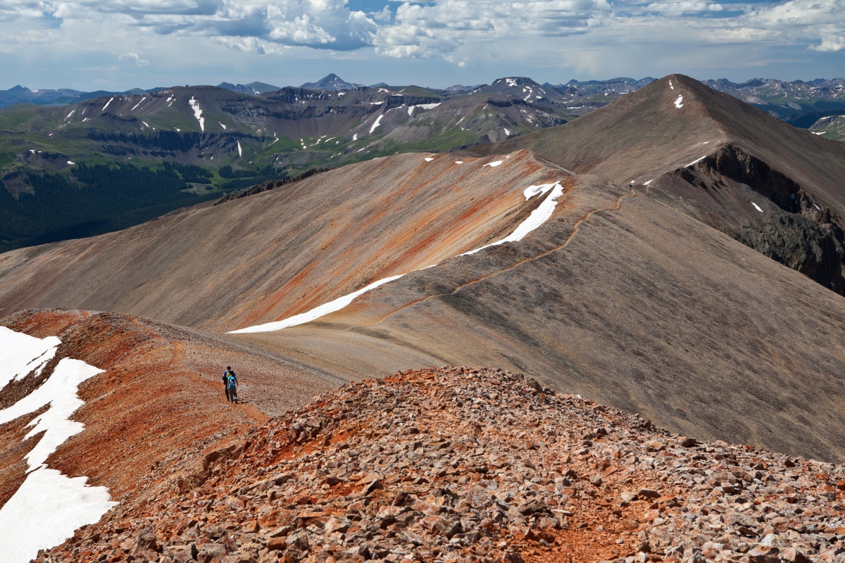 Landscape view of Red Cloud Peak, Colorado, photo by Bob Wick, BLM