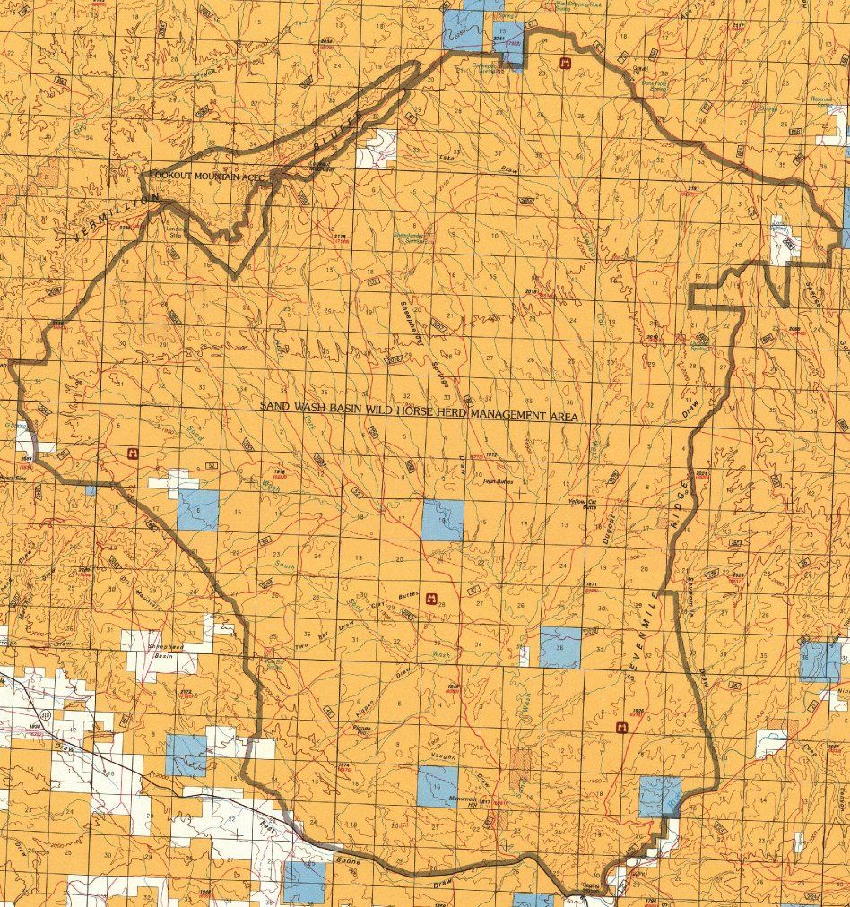 Sand Wash Basin HMA Map