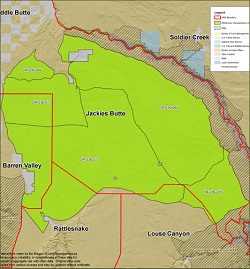 Jackies Butte GMA Map