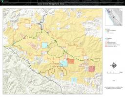 Photo of Clear Creek Management area map