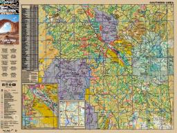 A map with lots of detail including land ownership and roads. Open the PDF for more information about this map.