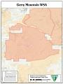 thumbnail of Gerry Mountain WSA map showing geographic features