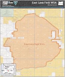 East Lava Field Wilderness Study Area map