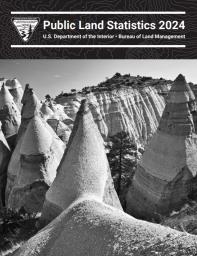Public Land Statistics 2024 cover featuring Kasha-Katuwe Tent Rocks National Monument in New Mexico.