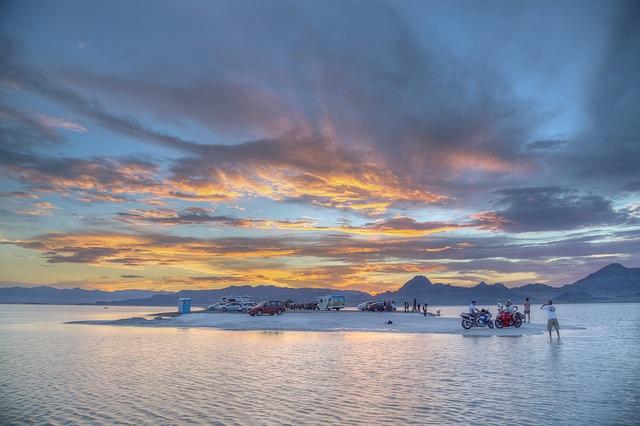 A photo shoot on Utah's Great Salt Lake