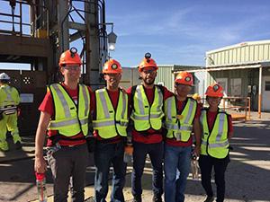 Five BLM employees in safety vests