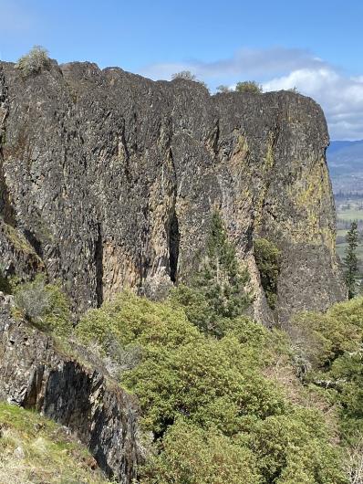 View of the andesite lava cap BLM photo 