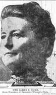 Black and white portrait of Lida Munson Hume