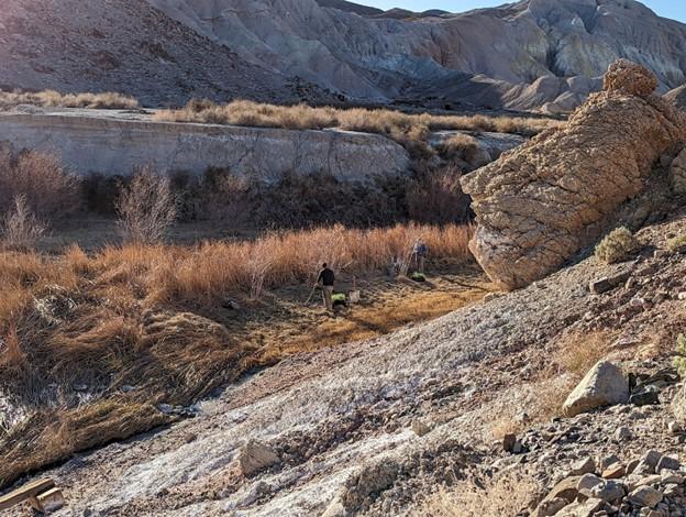 Colorful canyon basin