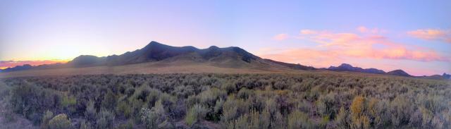 Panorama of the Tilly Creek area in Utah