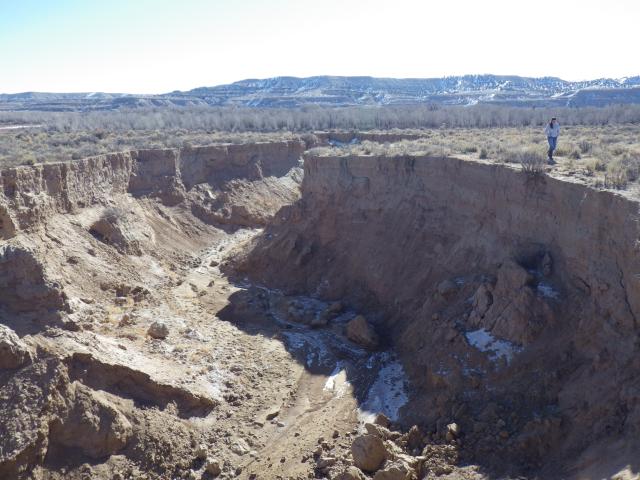 An incised creek in the LaBarge watershed, Wyoming