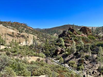 A rocky hillside.