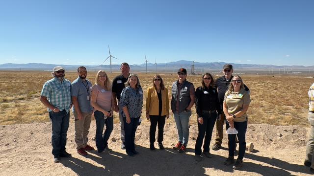 BLM Utah team members pose for picture with Laura Daniel-Davis