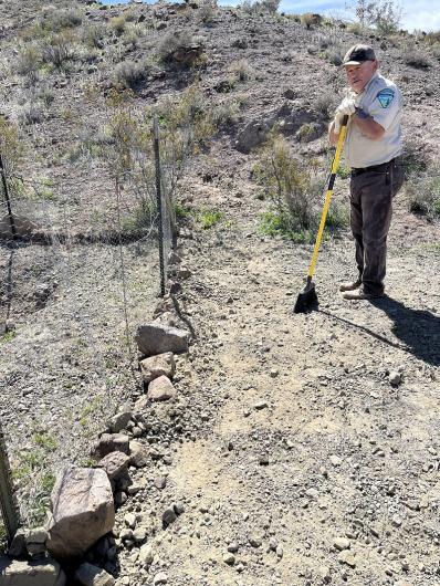 Art Basulto stands over a closed mine