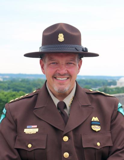 BLM Office of Law Enforcement Director Jason O'Neal in uniform