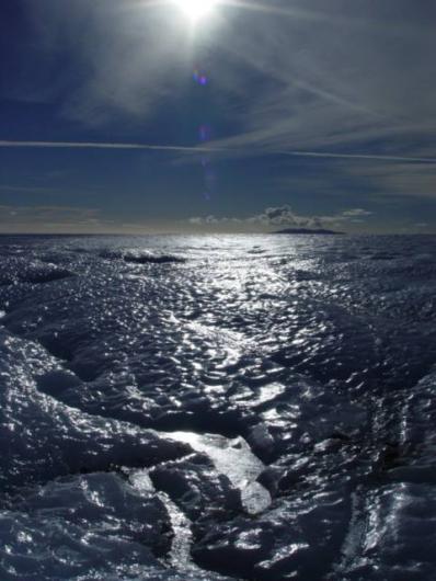 winter sun over the Bering Glacier ACEC in Alaska