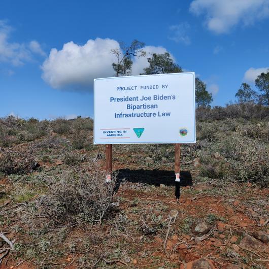 BIL sign at Pine Hill Preserve