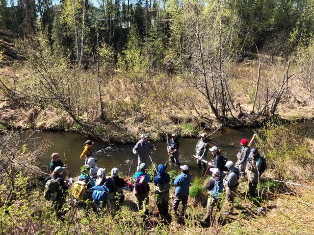 A group of scientists from various disciplines attend Assessment, Inventory and Monitoring training  