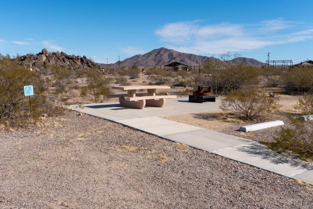 Painted Rock Petroglyph Site and Campground campsite.