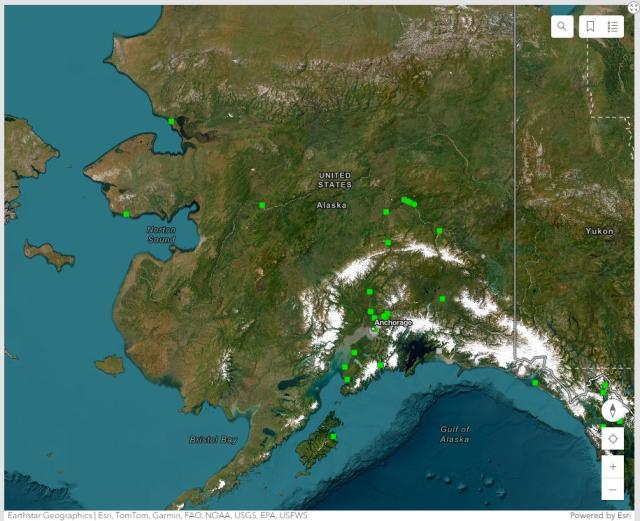 map of air quality data