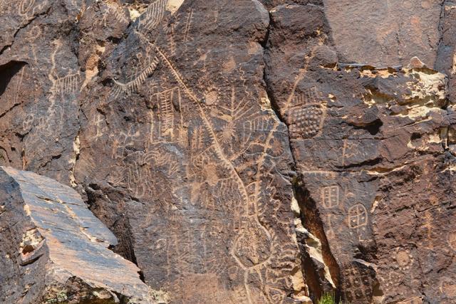 Pictograph on a rock wall at Parowan Gap, Utah during a RAC meeting in May 2023.