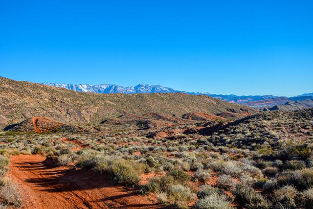 Paths along the mountain at Sand Mountain Off-Highway Vehicle Area.