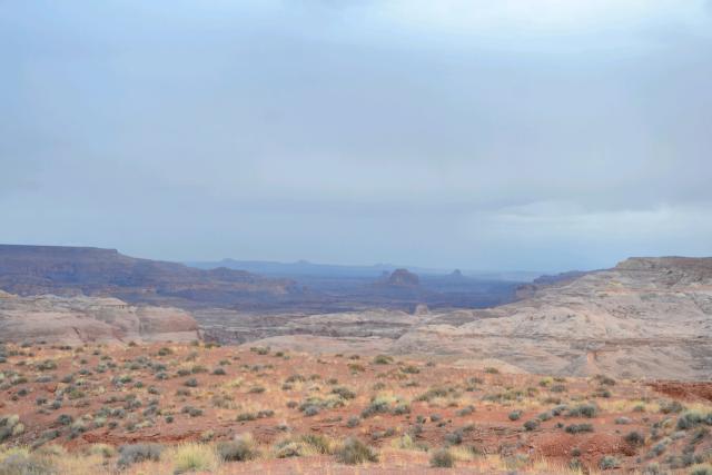 Angel Point West landscape on a cloudy day.