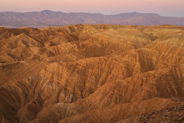 Orocopia Mountains Wilderness. Successive ridges in a desert range.