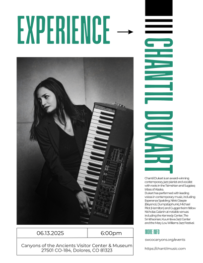 Indigenous Jazz Performance: Chantil Dukart Flyer