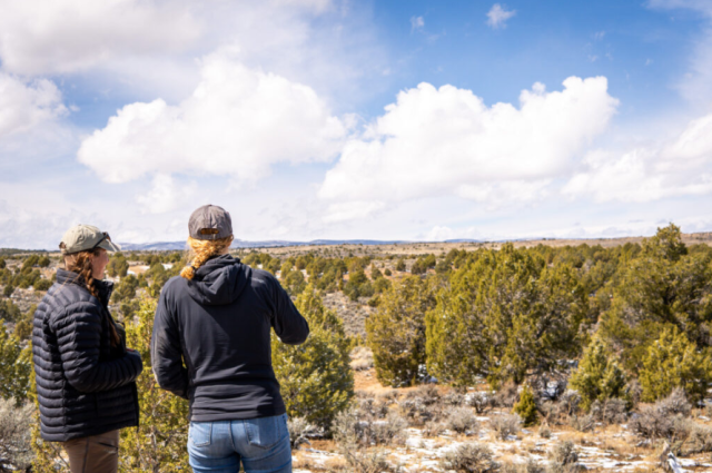 Two women outdoors
