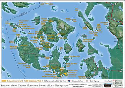 map of the san juan islands in washington state