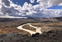 Overlook of the Green River from Wilkins Peak Bike Trails 