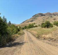 Photo of Eagle Creek Road after repairs.