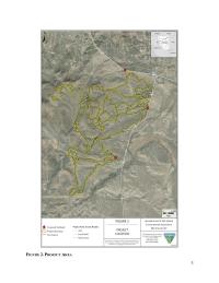 Map showing the junction of Highway 227 and 228 about 2 miles southeast of Elko with the proposed network of trails.