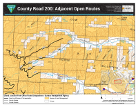 Map of open routes adjacent to Garfield County Road 200
