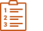 Line drawing glyph of a clipboard with a checklist