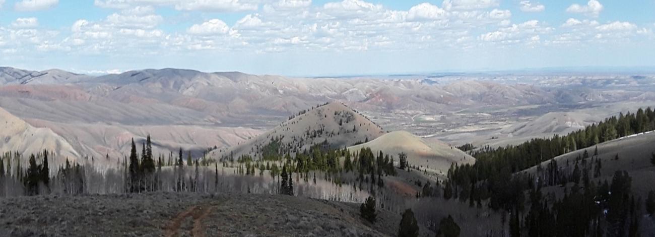 A landscape view of Miller Mountain. 