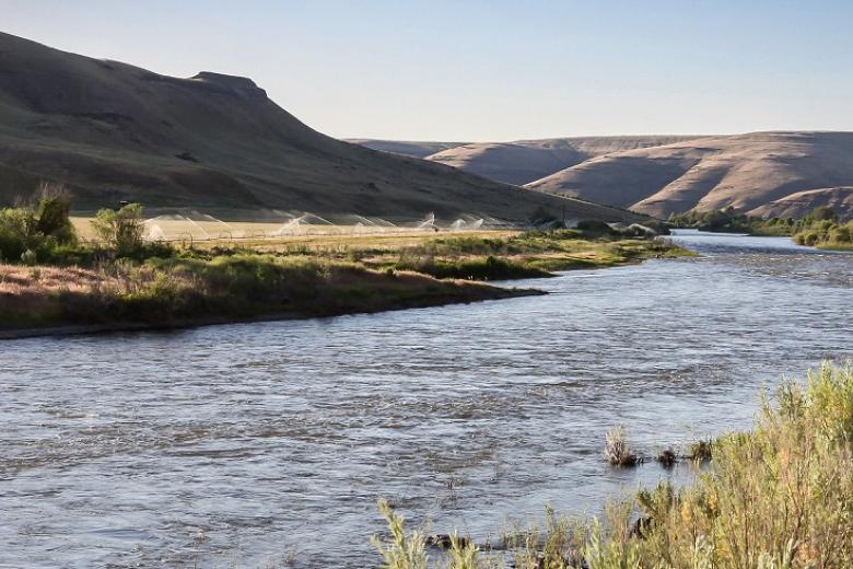 photo of a river winding through a landscape