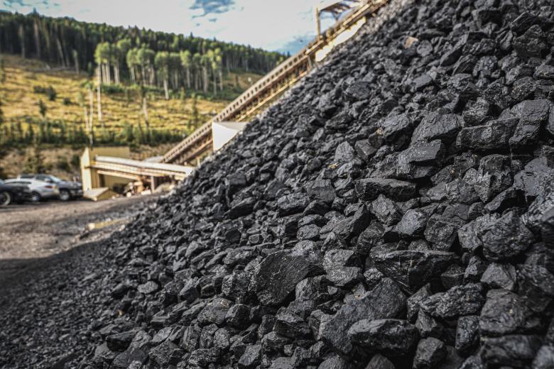 Coal pile at Skyline Mine