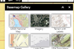 Screenshot of maps linked in a window.