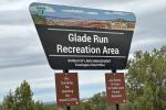 The Glade Run Recreation Area sign.