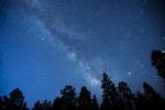 Milky Way galaxy showing in a night sky
